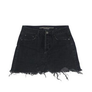 American Eagle Black Denim Skirt